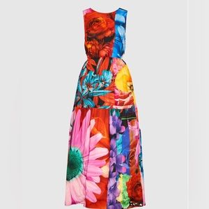 DESIGUAL - Floral Cut-out Maxi Dress